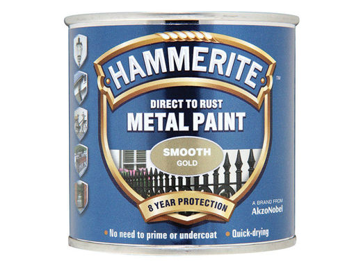 Picture of HM METAL PAINT SMOOTH GOLD 250ML