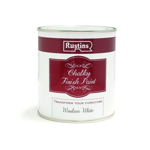 Picture of Rustins Chalk Paint Winsor White 500ml