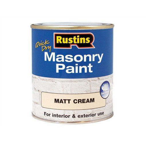 Picture of Rustins Masonry Paint Cream 500ml