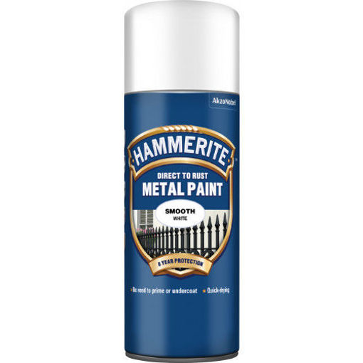 Picture of HM METAL PAINT SMOOTH WHITE AERO 400ML