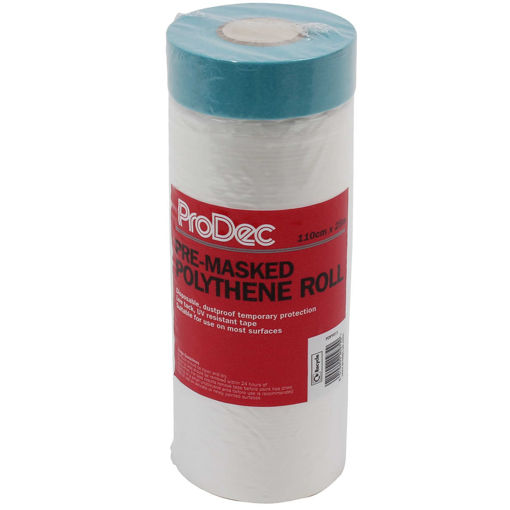 Picture of PRODEC 110cm x 25M PRE-MASKED POLY ROLL