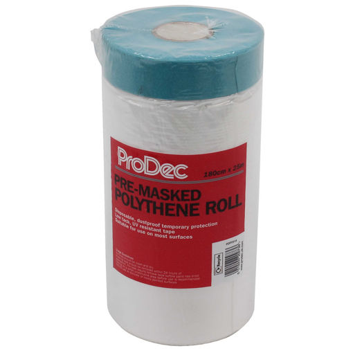 Picture of PRODEC 180cm x 25M PRE-MASKED POLY ROLL