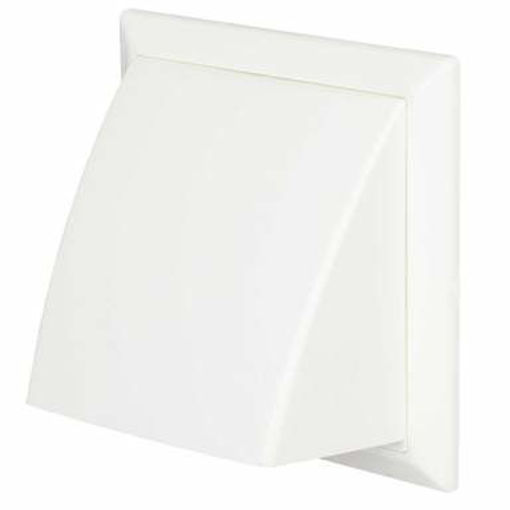 Picture of 44932W Domus Prepack external Wall Cowled Outlet White 