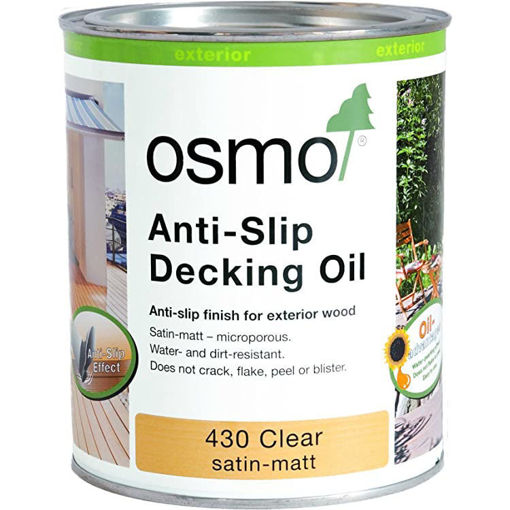 Picture of 430D Osmo Decking Oil Anti-Slip Clear 2.5ltr