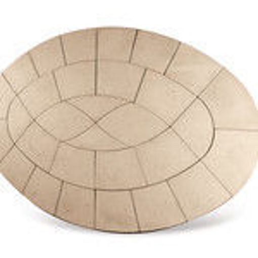 Picture of Bowland Baroque Oval Kit 3200x2200mm Limestone 