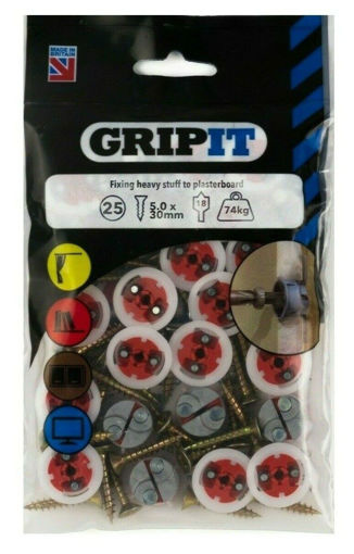 Picture of 18mm Red Gripit Plasterboard Fixing Pk 25