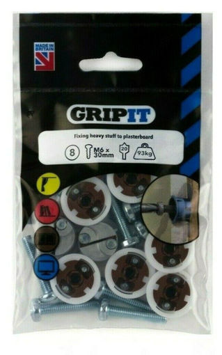 Picture of 20mm Brown Gripit Plasterboard Fixing Pk 8 