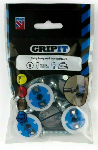 Picture of 25mm Blue Gripit Plasterboard Fixing Pk 8