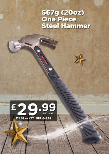 Picture of 567g (20oz) One Piece Steel Hammer