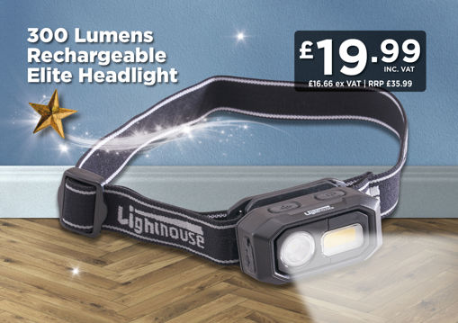 Picture of 300 Lumens Rechargeable Elite Headlight