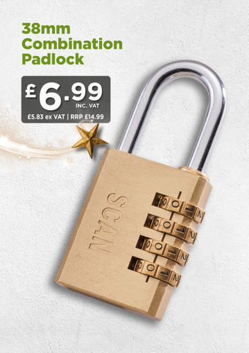 Picture of 38mm combination padlock
