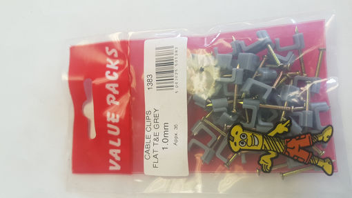Picture of 1.0mm CABLE CLIPS T & E GREY