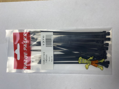 Picture of CABLE TIES 140mm BLACK