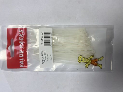 Picture of CABLE TIES 100mm NATURAL